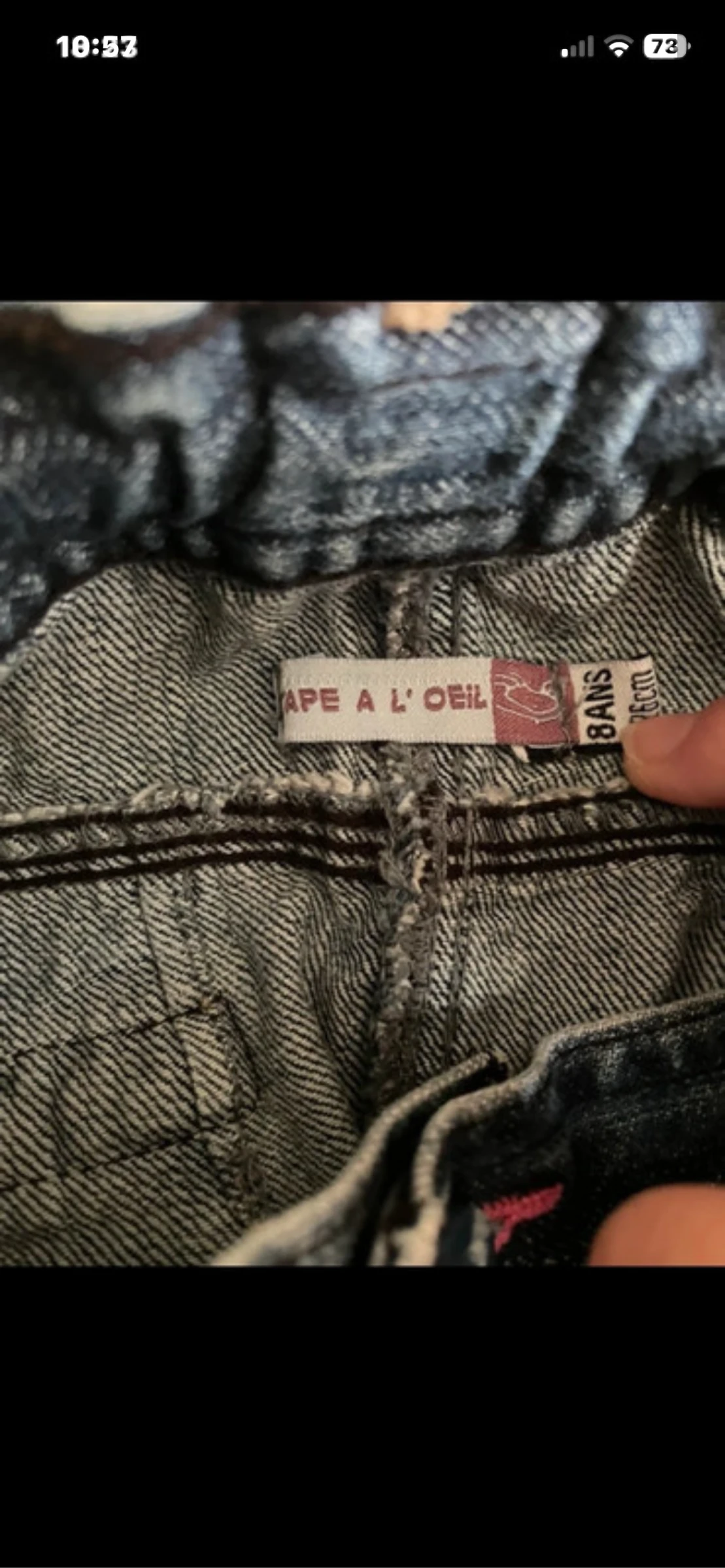 Saia jeans tamanho 8 anos – photo 4